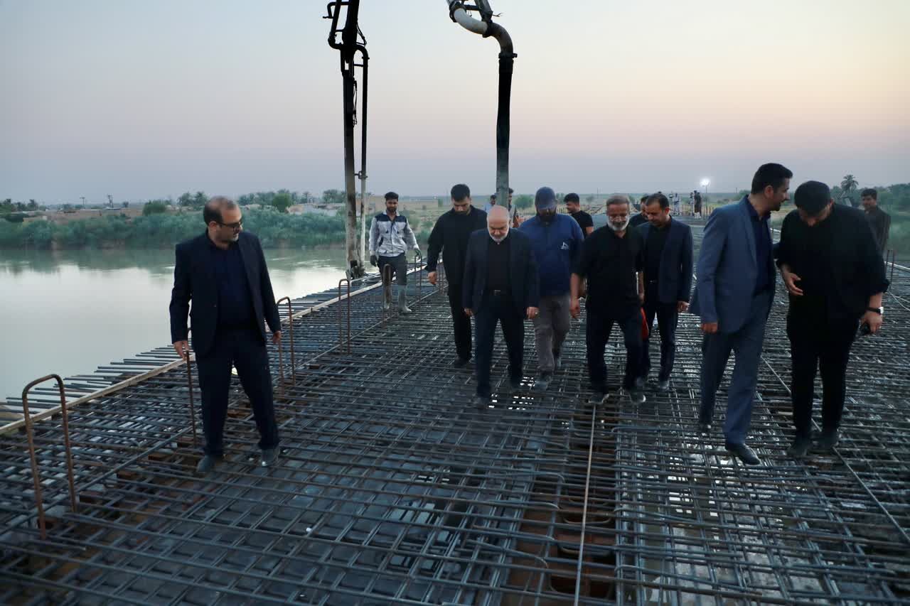 استاندار خوزستان: پل عنافچه در آستانه بهرهبرداری است