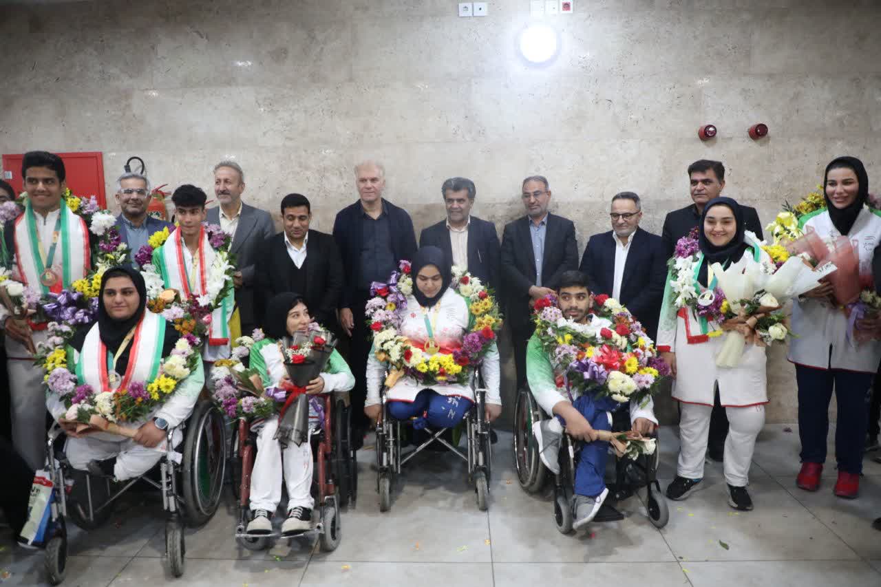 مراسم استقبال از قهرمانان خوزستانی پاراآسیایی با حضور معاون استاندار برگزار شد